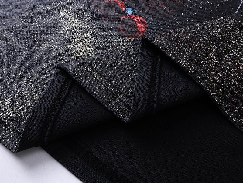 Godspeed Motorcycle Graphic Washed Black T-Shirt