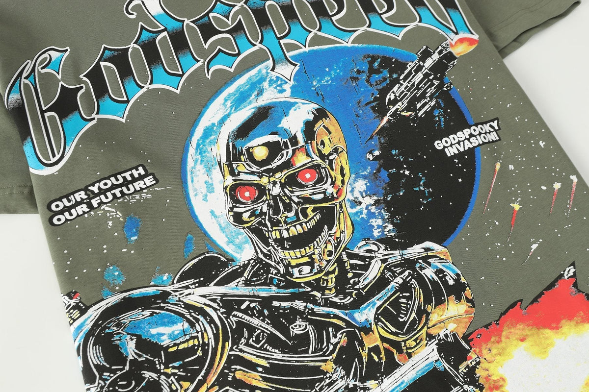 Godspeed Robot Space Graphic T-Shirt