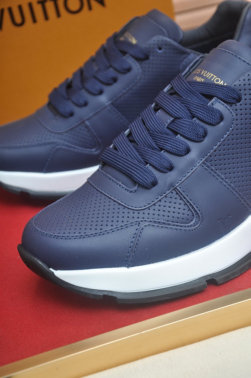 Louis Vuitton Navy Blue Low-Top Sneakers