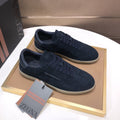 Zegna Navy Suede Sneakers